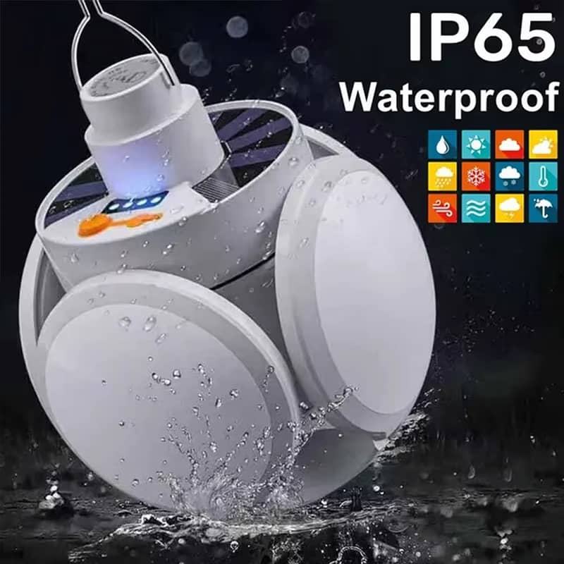 3 IN 1 Multifunction Solar USB Rechargeable Brightest COB Camping LED 2