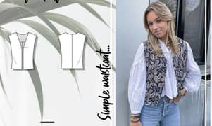 Chic & Simple Waistcoat – (PATTERN)