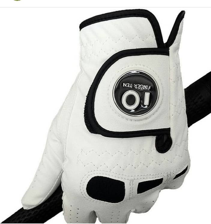 Lowest Price Men Cabretta Leather Custom Logo Golf Gloves 0