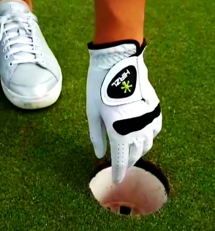 Lowest Price Men Cabretta Leather Custom Logo Golf Gloves 1