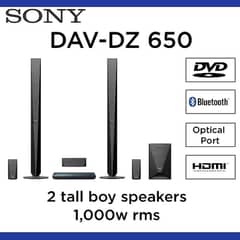 Sony 5.1 Home Theatre 1000 Watts Bluetooth Surround Audio System DZ650