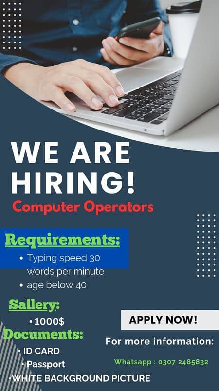 we are hiring typing workers for abroad 0