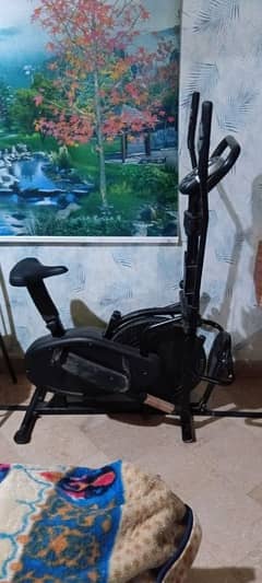 3 orbikak elliptical cycle,adavce cycle and bench and weight and dum