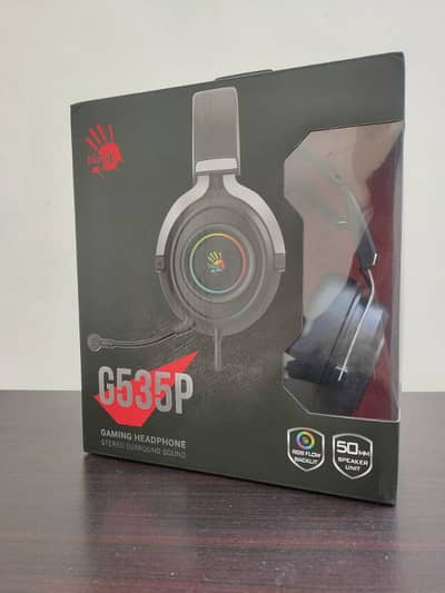 Bloody G535p Stereo Surround Sound RGB Gaming Headphones (Black)