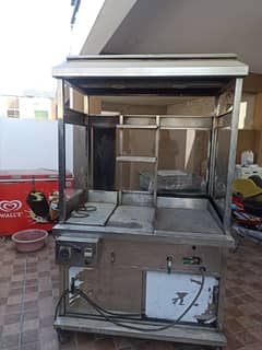 Burger counter + Fryer for sale