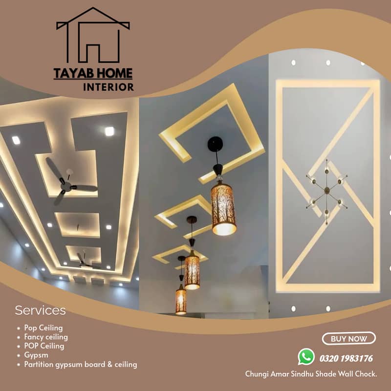 False Ceiling - Pop Ceiling - Gypsum Panel Ceiling - Pvc Ceiling Pane 0