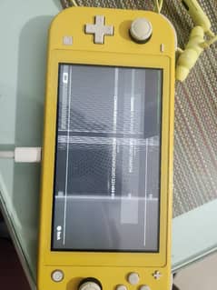 Nintendo Switch Lite Yellow Screen Damaged