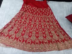 bridal lehnga Redish mehron