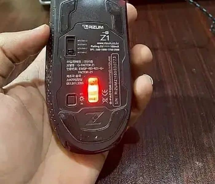 RIZUM G-Factor Z1 Gaming Mouse RGB Made in Korea 0/3/1/3/4/3/7/8/8/2/1 6