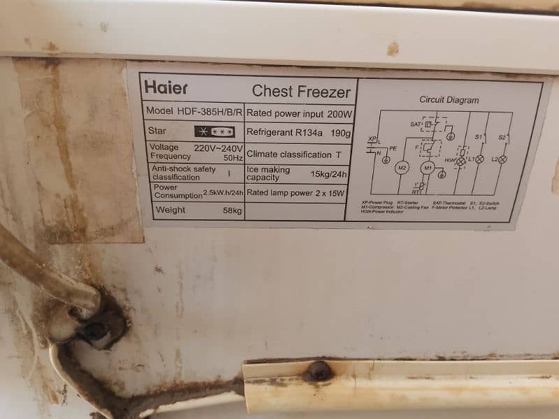 Haier deep freezer 4