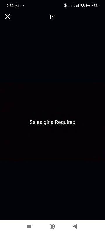 Sales Girls Required 0