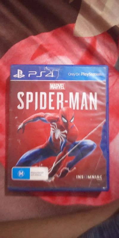 PS4 dvd of spiderman 0