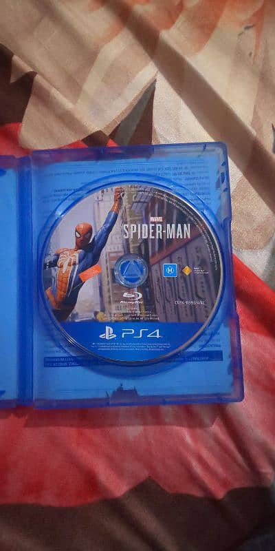 PS4 dvd of spiderman 2