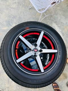 Yokohama 195/65-R15 brand new tyres and expensive alloyrims