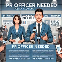 Public Relationship Officer Required