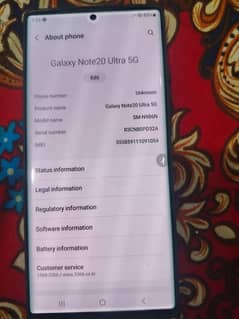 Samsung note 20 Ultra 12/256