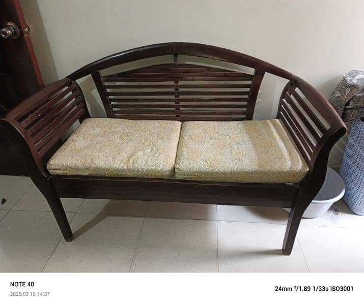 7 Seater Wooden Sofa 1