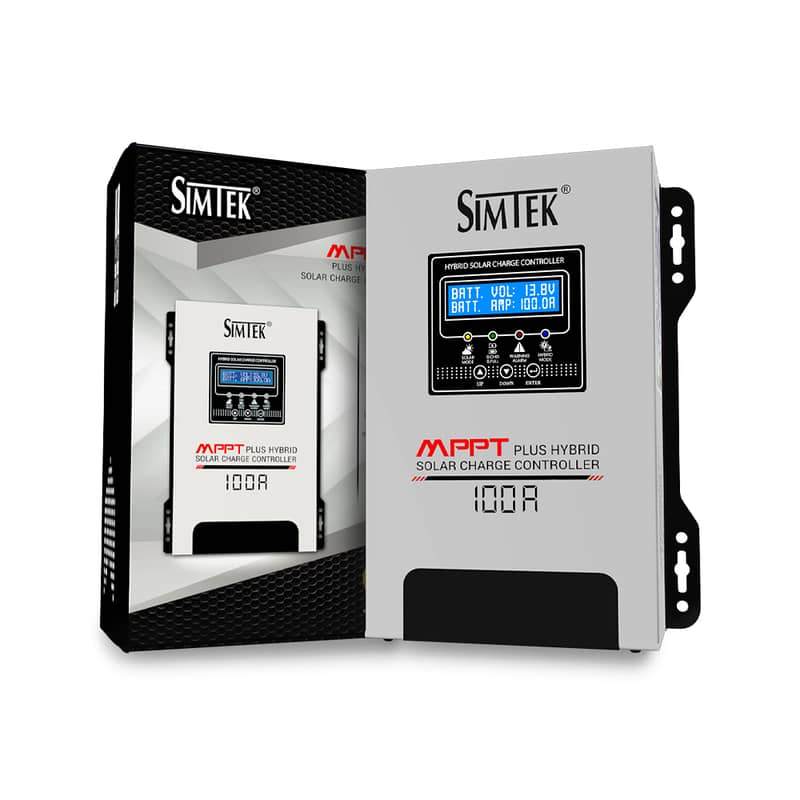SIMTEK Hybrid MPPT Solar Charge Controller 100A with DC load Auto det 5