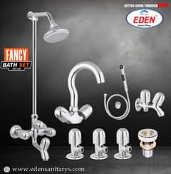 EDEN Bathroom Set Fancy Complete – 8-Piece Luxury Collection (SEI-130)