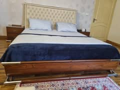 King size bed for sale in good condition (Mattress not included)