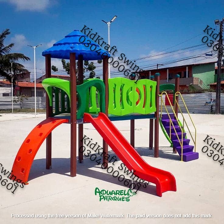 kids Slide/Swings/Kids rides/jhula/Spring rider/jungle gym/gazebo/bar 1