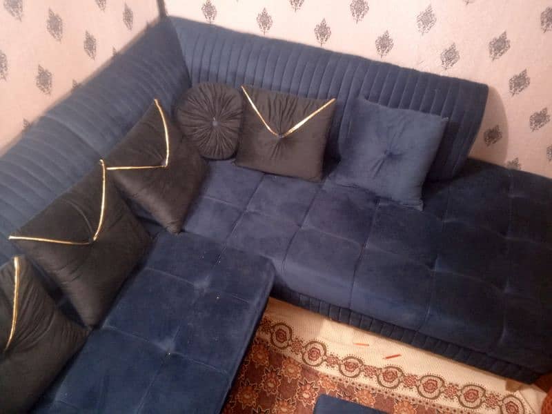 blue color sofa 1