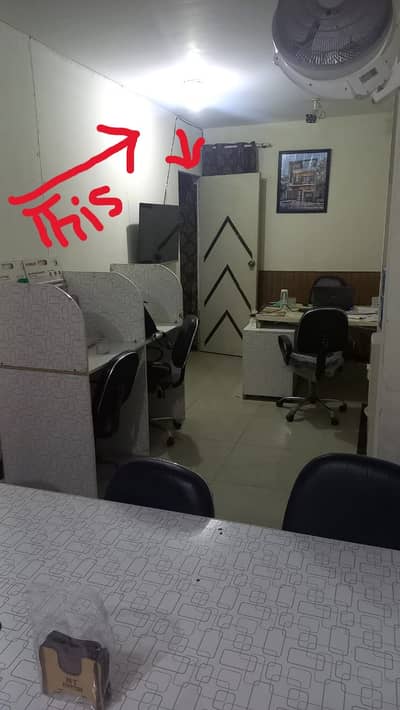 wooden room partion mdf with door and frame complete