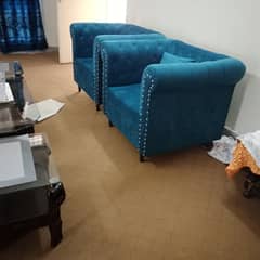 5 seater sofa set velvet made ,keekar lakri used Brand new