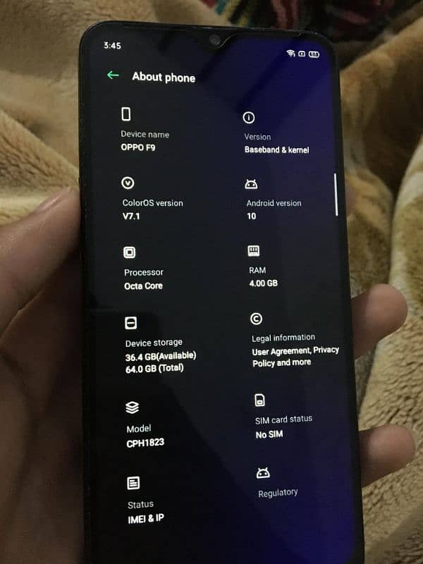 oppo f9 4/64 all okay 1