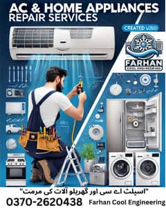 AC Split , fridge , washing machine , freezer Repair Services karachi