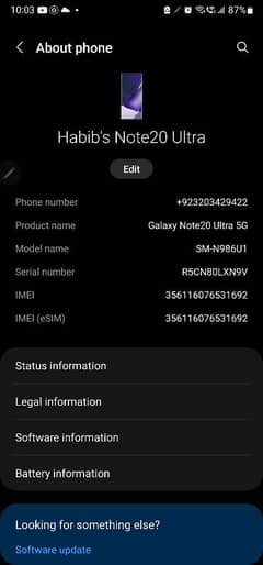 note 20 ultra 5g 12/128gb