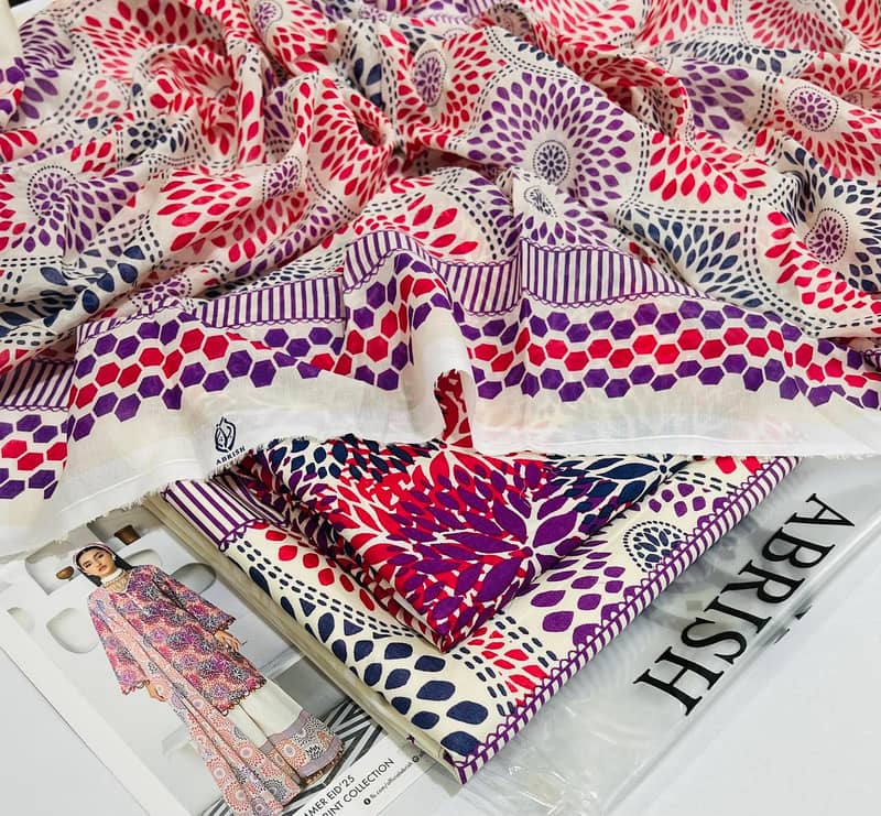 ABRISH  Original /3pc /Printed / lawn Collection/ new articles/sale 0
