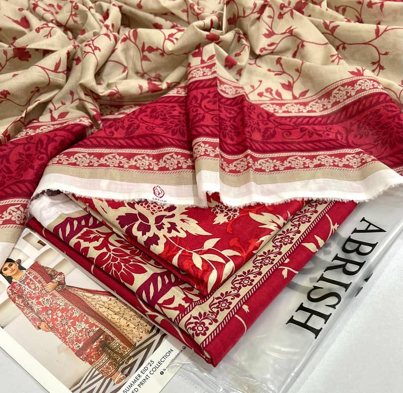 ABRISH  Original /3pc /Printed / lawn Collection/ new articles/sale 2