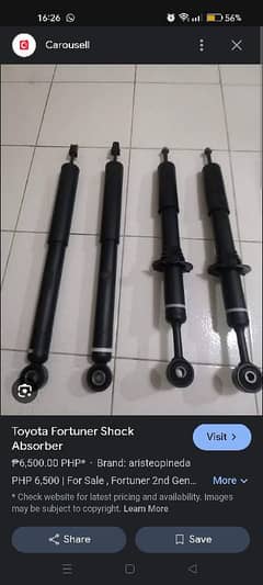 toyota fortuner sigma shock absorber