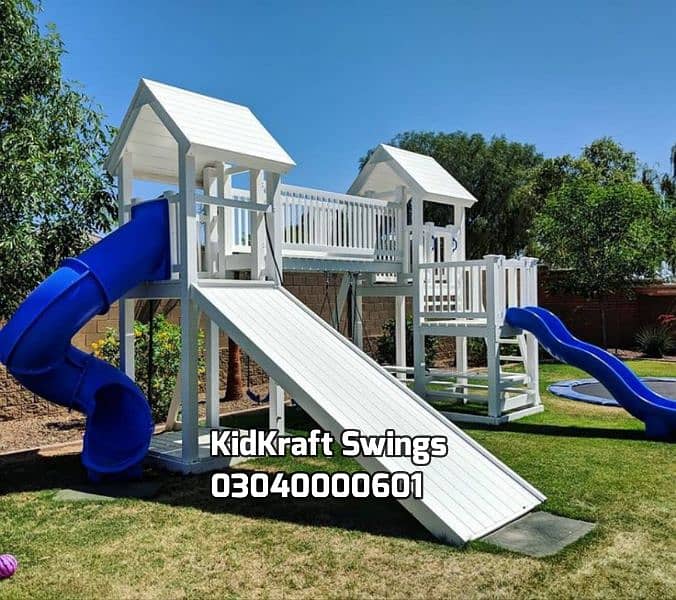 kids Slide/Swings/Kids rides/jhula/Spring rider/jungle gym/gazebo/bar 0