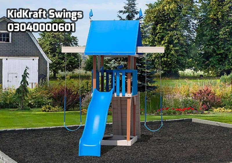 kids Slide/Swings/Kids rides/jhula/Spring rider/jungle gym/gazebo/bar 19