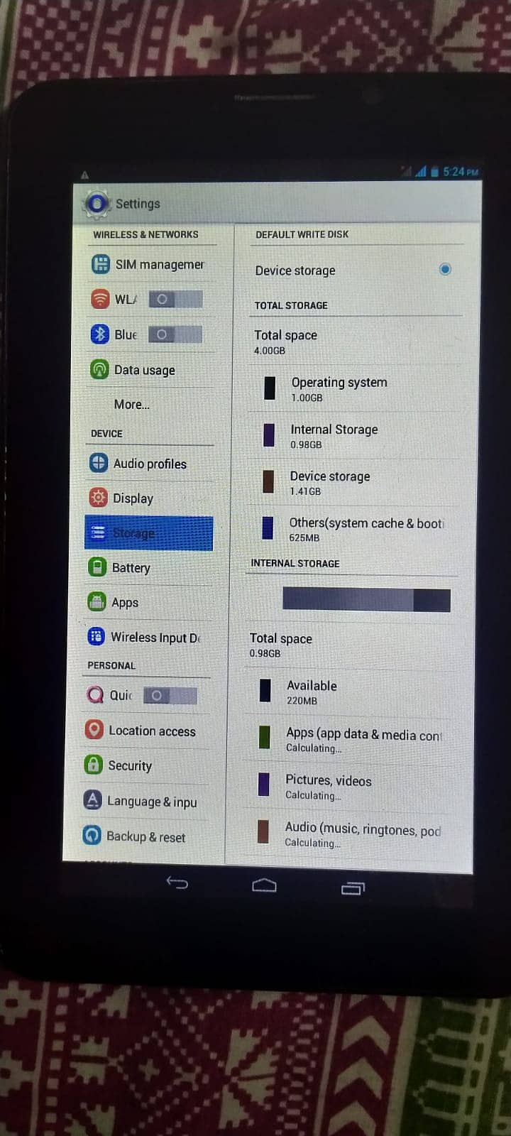 QTab Q100 – SIM Supported Tablet 4