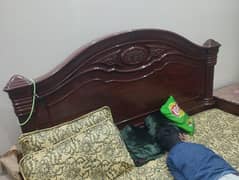 wooden bed