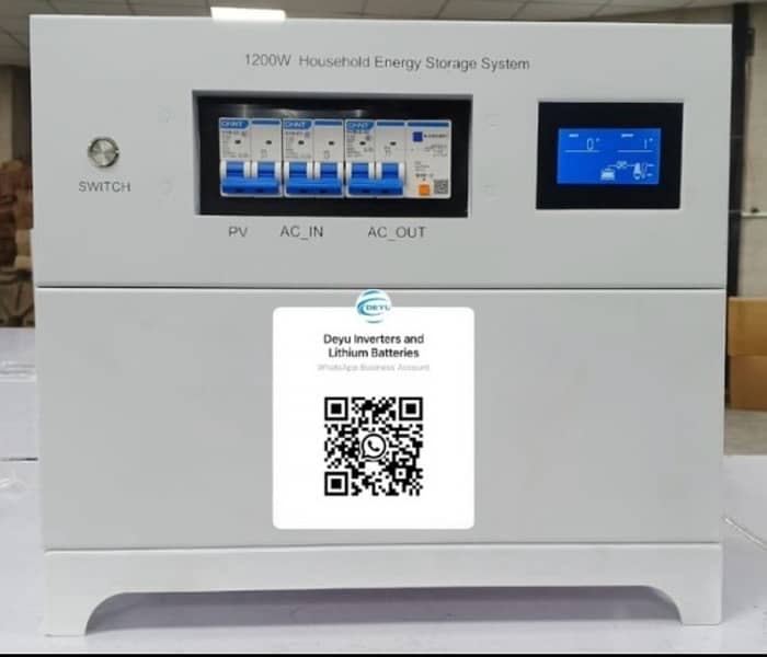 1.2kw Hybrid inverter with 52 AH lithium battery 2