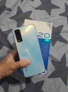 Vivo Y20 4/64 with box 03264946273 whatsapp only  glass break