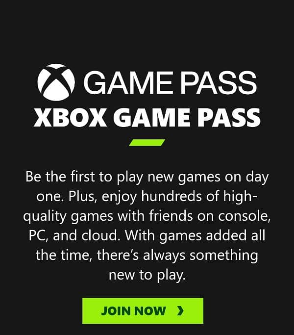 X box Gamepass 0