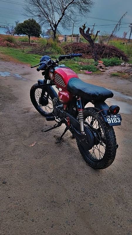 modified Cafe racer 70cc 1