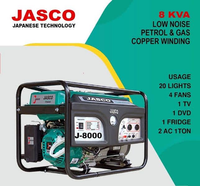 Jasco Generator 6.5KW 0