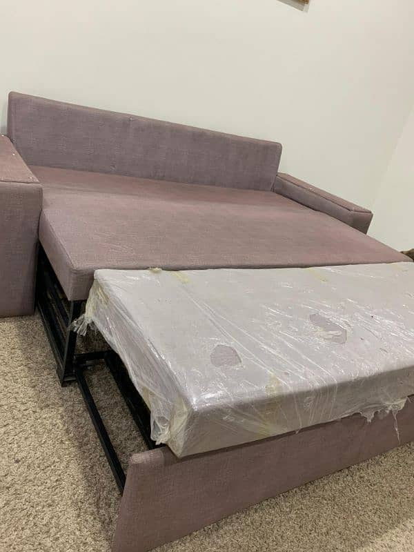 Stylish & Comfortable moltyfoam Sofa convertable Bed in 3steps 5