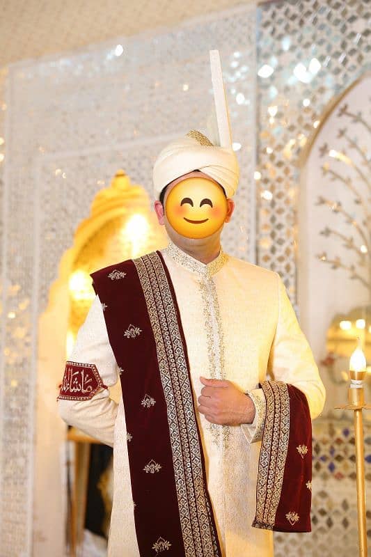 Groom Shairwani - Wore only for 4 hours - Like New 2