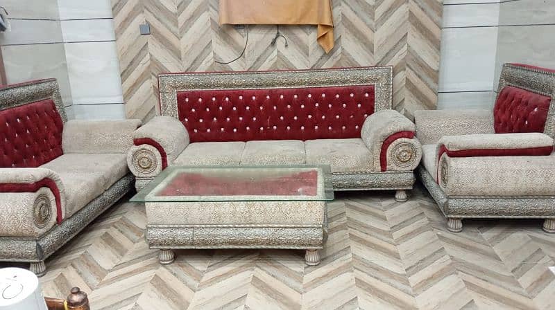 3/2/1 seater sofa set with table 3