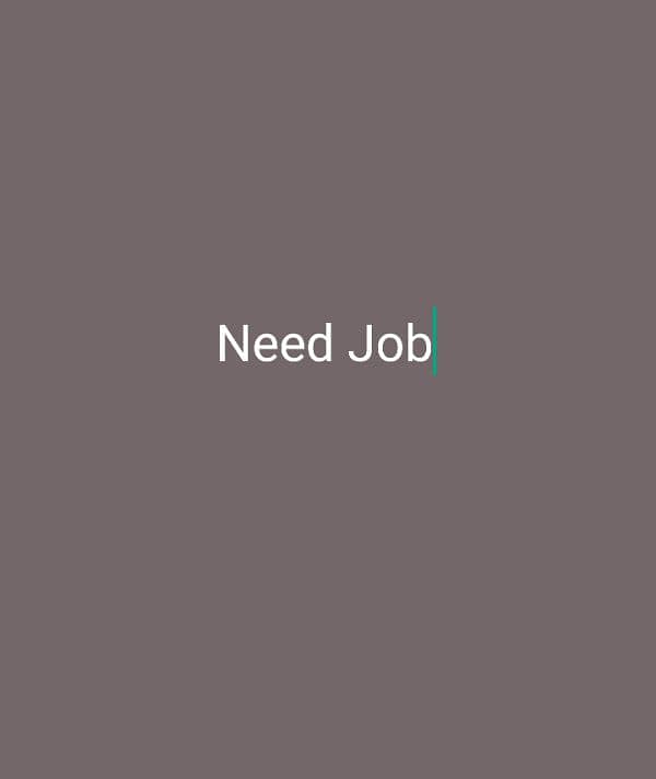 need any job 0