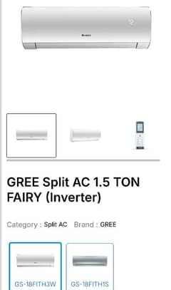 GREE Split AC 1.5 TON FAIRY (Inverter)