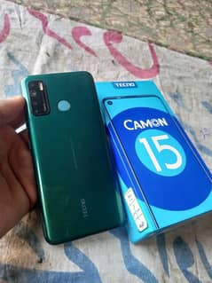 techno camon 15 with box/carg 4/64 All ok. . 14000