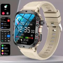 New Rugged Smart Watch for Men Wireless Talk Sports Fitness AI watch